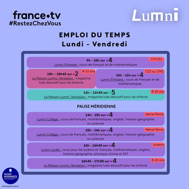 Emploi du temps