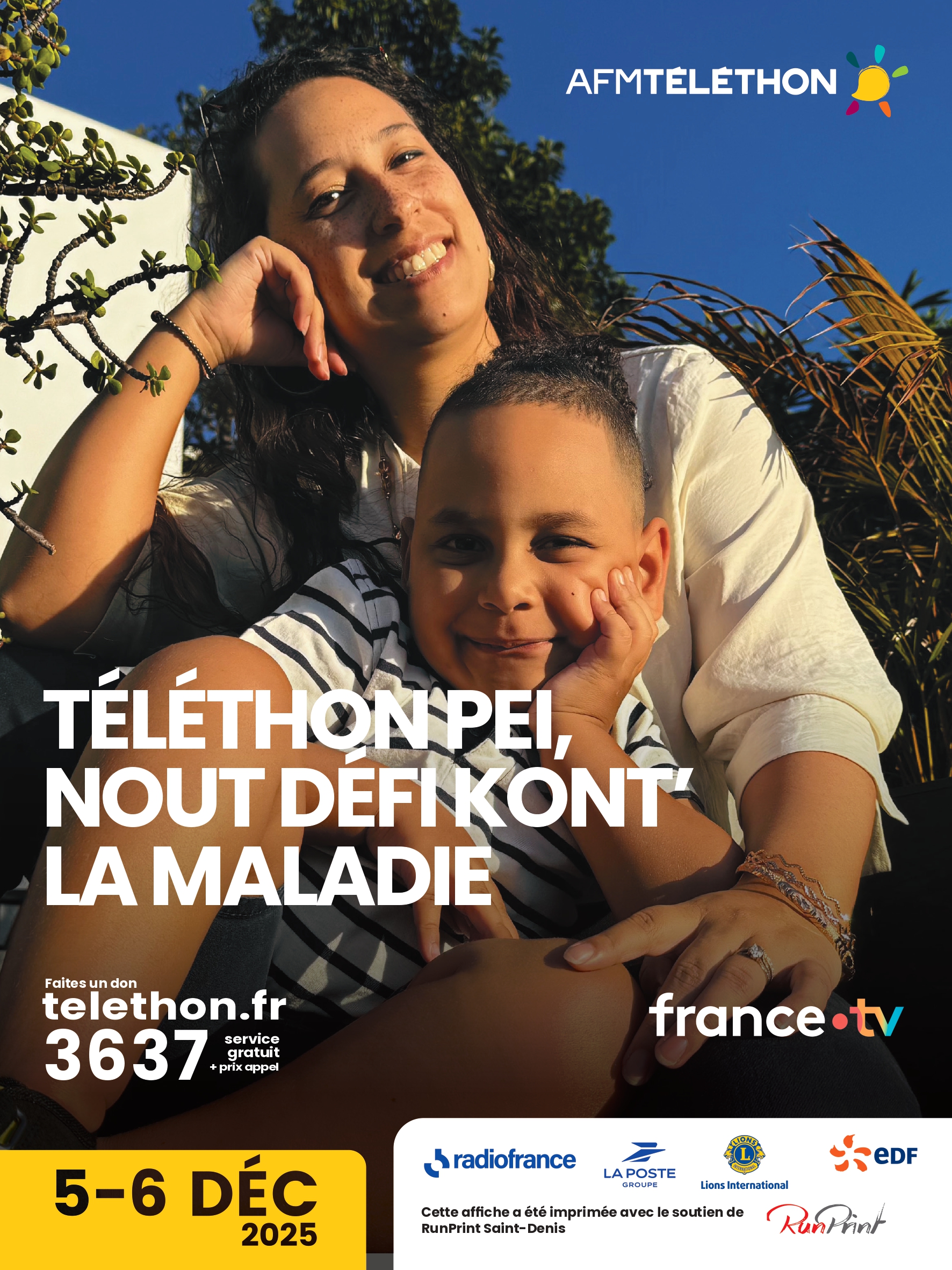 AFFICHE TELETHON 2025 ILE DE LA REUNION