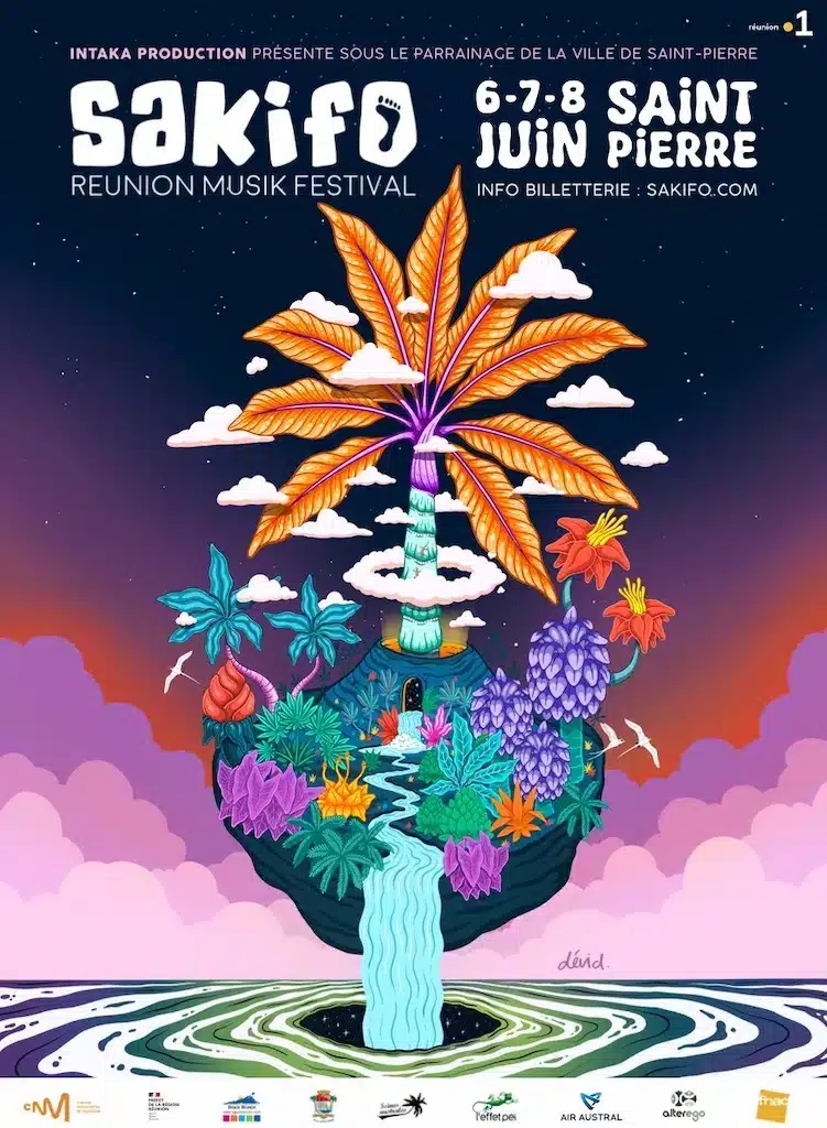 Sakifo Musik Festival du 6 au 8 juin 2025 @Reunionla1ere   Réunion la 1ère, votre plus grande salle de spectacle ! Du 6 au 8 juin, La Réunion va vibrer au rythme du Sakifo sur Réunion la 1ère  3 nuits au cœur du festival  5 concerts en live  Interviews exclusives