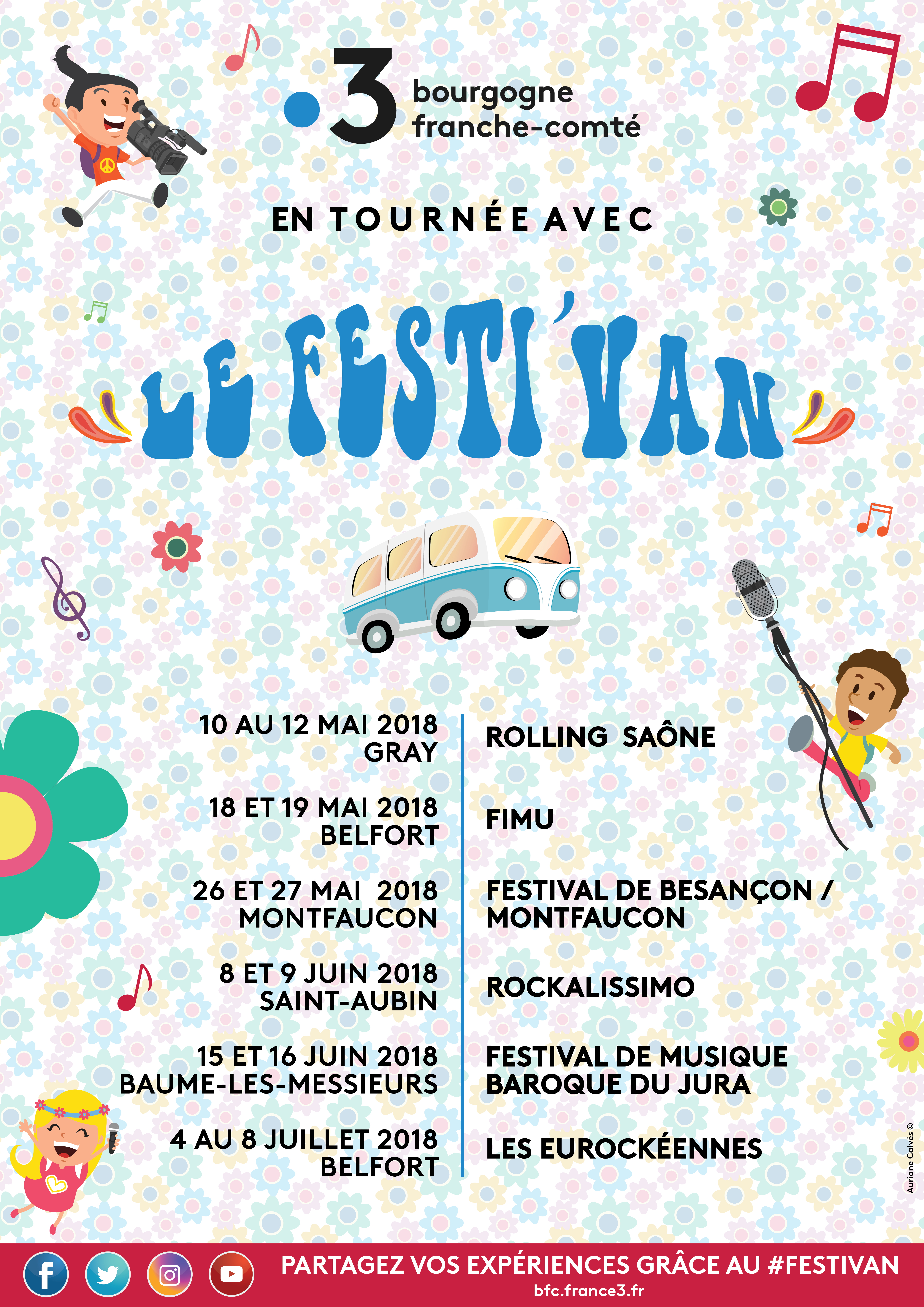 Affiche du Festi'van dates