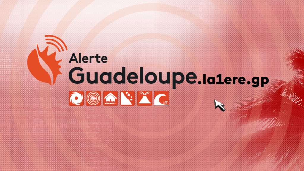 logo alerte guadeloupe et url