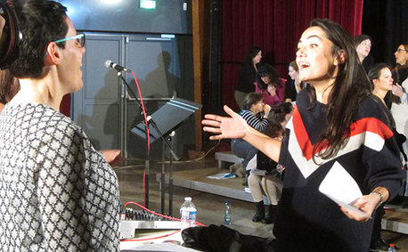 Gaëlle et une chorale de Gospel