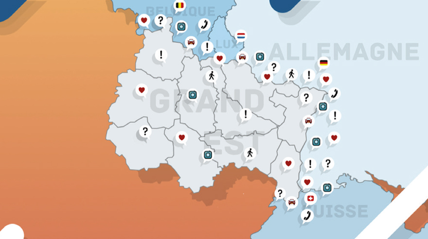 Carte Complètement à l'Est