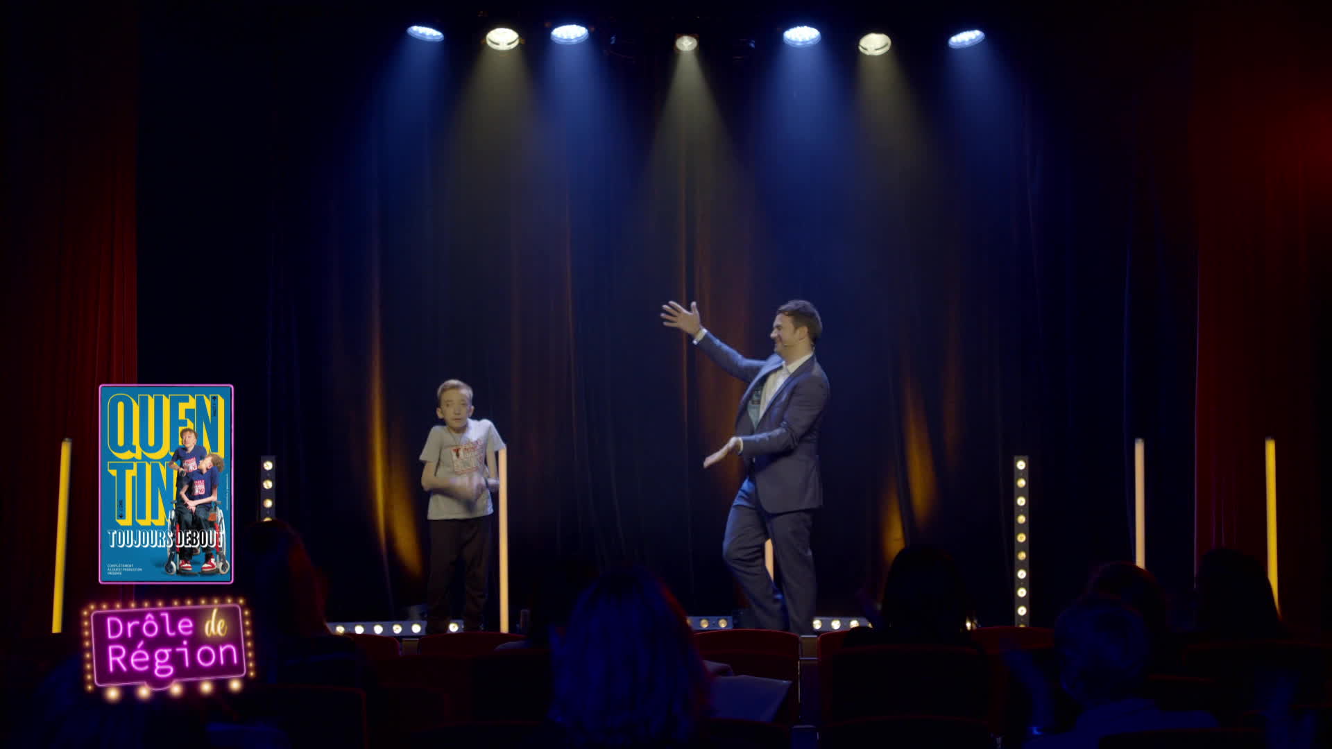 Quentin, humoriste et Alex Goude au théâtre à l'Ouest de Rouen