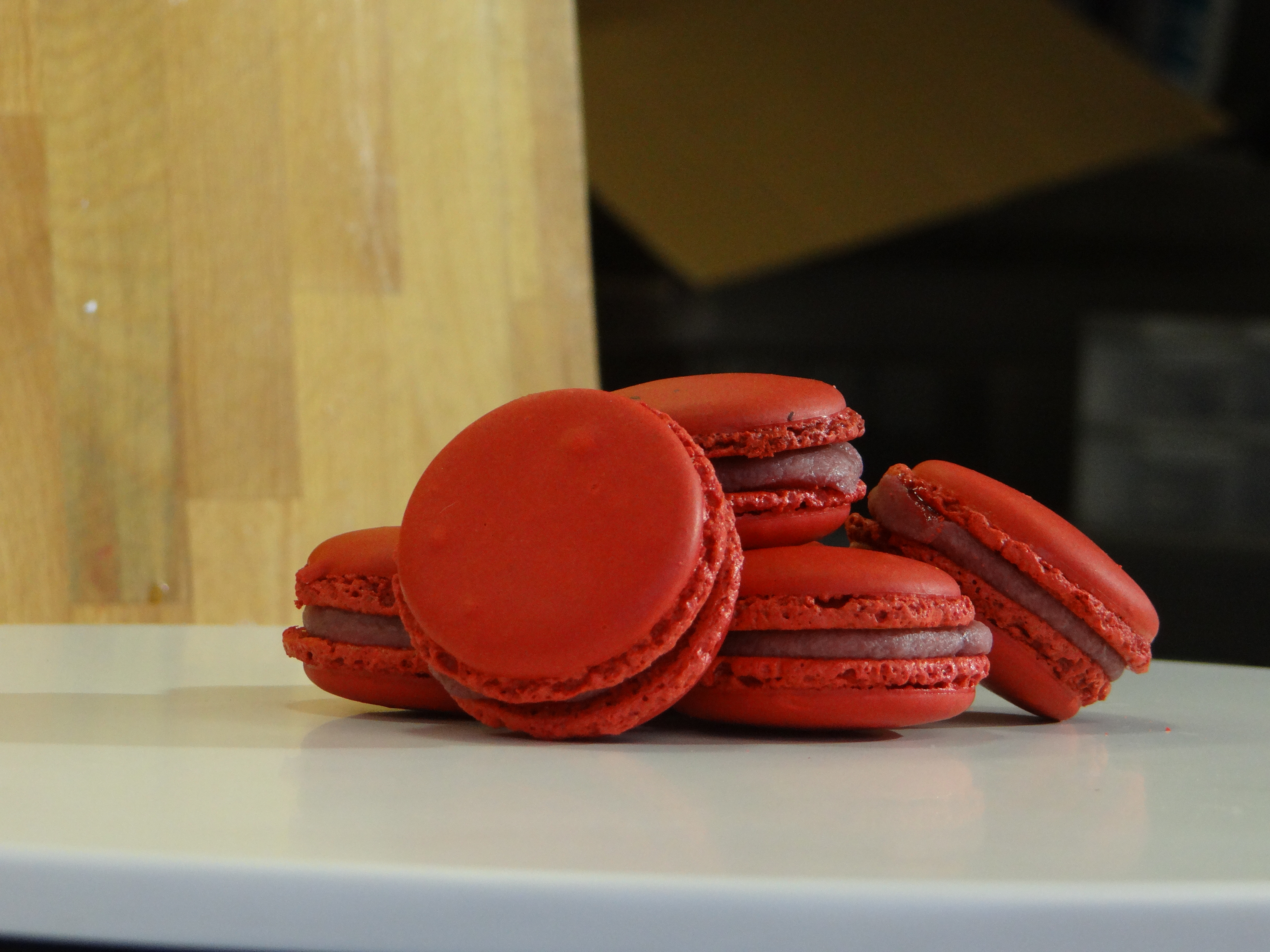 macaron à la framboise