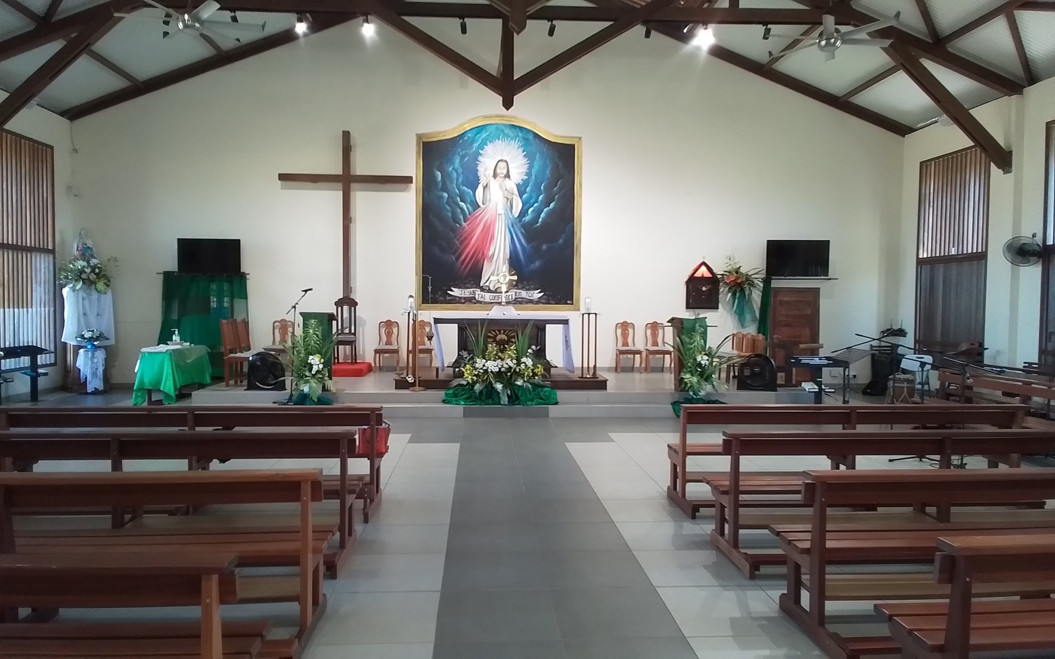 l’église Divine Miséricorde située à Soula dans la commune de Macouria