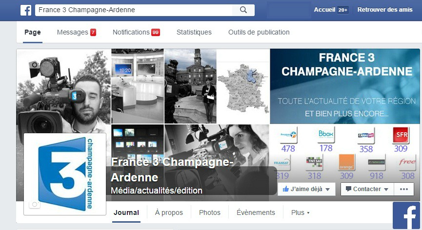 Facebook France 3 Champagne-ardenne 