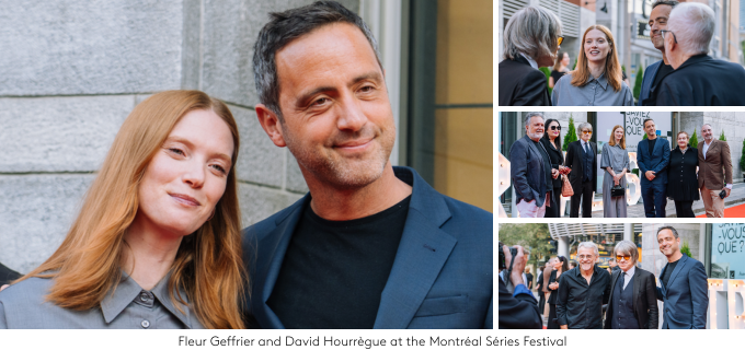 Fleur Geffrier and David Hourrègue at the Montréal Séries Festival