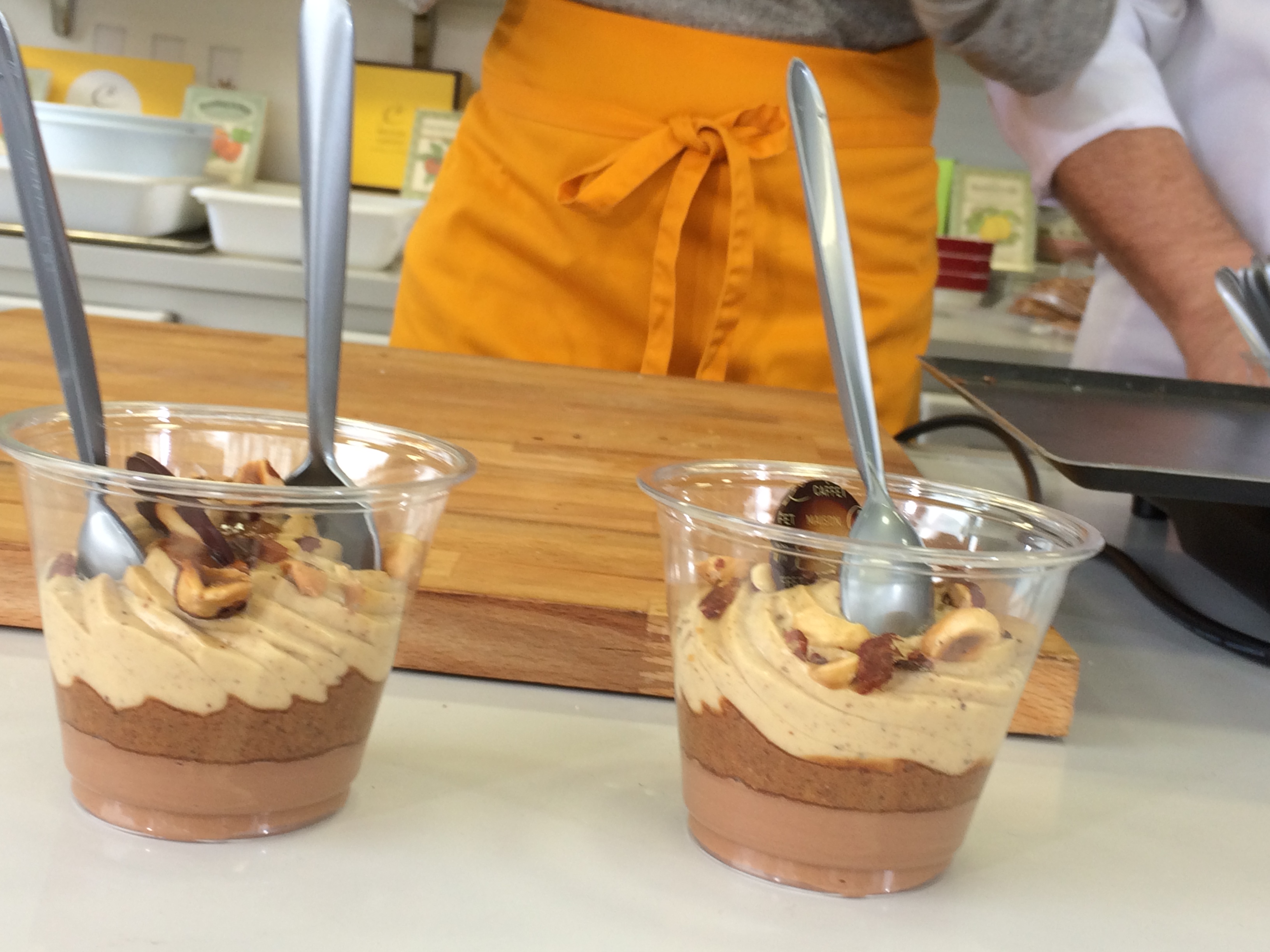 Verrine au praliné et au chocolat de Pascal Caffet - crédit FTV