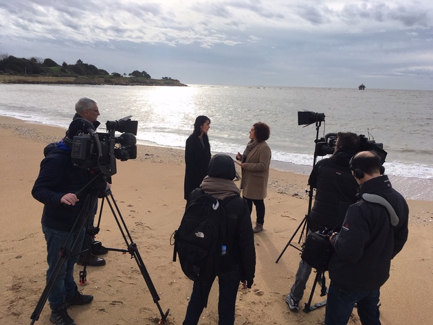 Tournage de l'émission spéciale tempête du siècle 