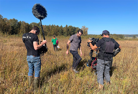 Tournage avec Julien Guyonneau ©François Weckerlé Drone Horizon 360