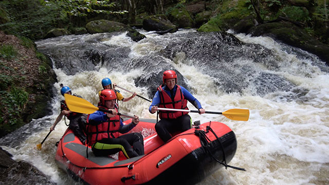 Rafting dans le Morvan