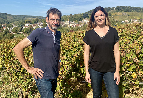 Marie Jolly avec Vincent Rapet © NG France 3 Bourgogne-Franche-Comté