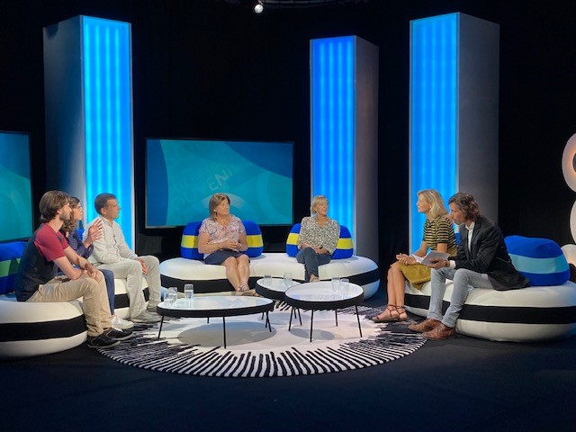 Emilie Flahaut et Maxime Guégnard avec leurs invités