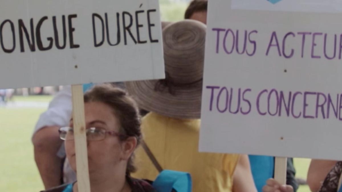 Manifestants pour l'emploi