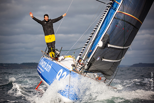 Tomaz sur son bateau