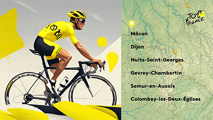 Etapes du Tour de France en Bourgogne