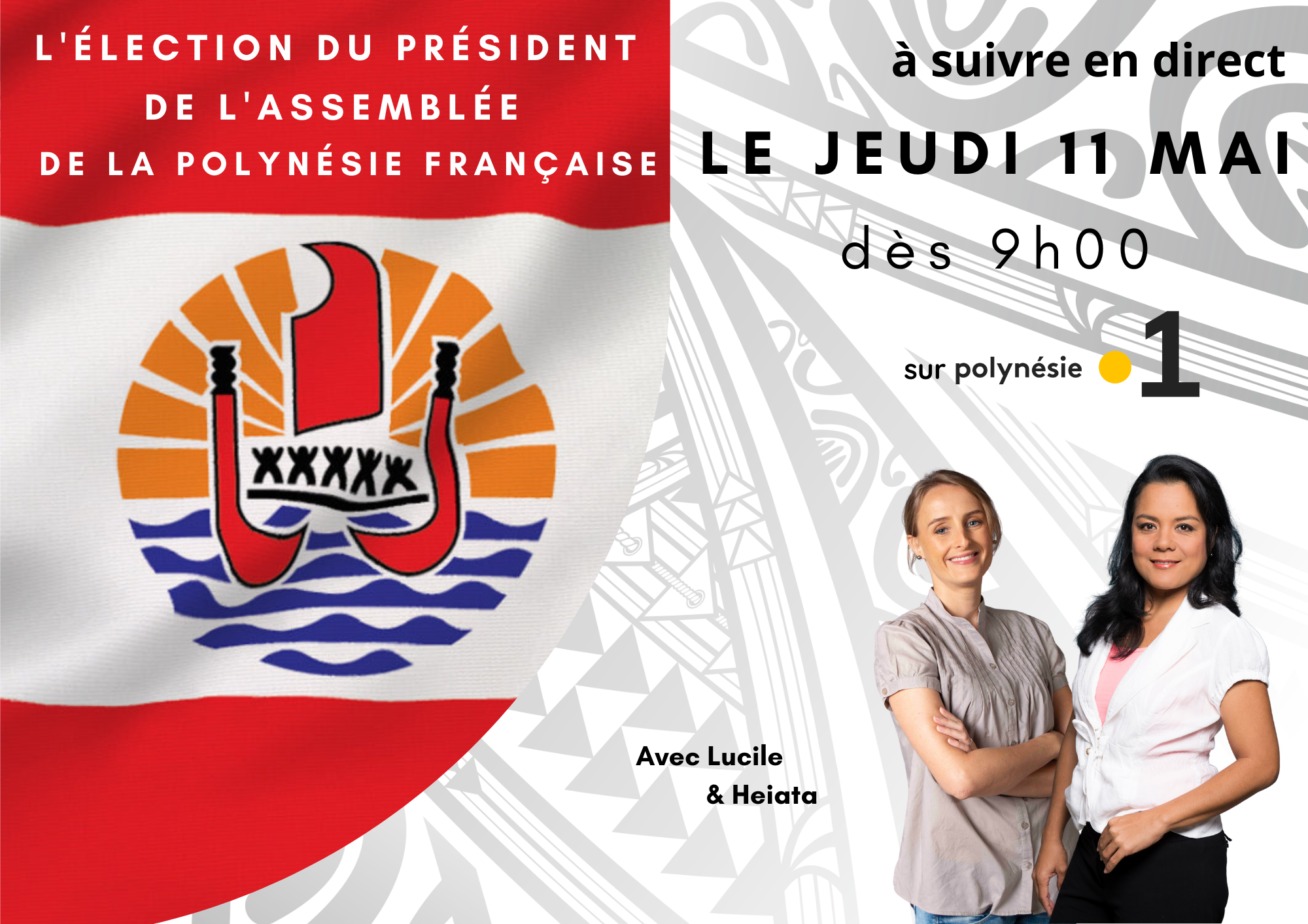 Lucile et Heiata - Election Président Assemblée PF