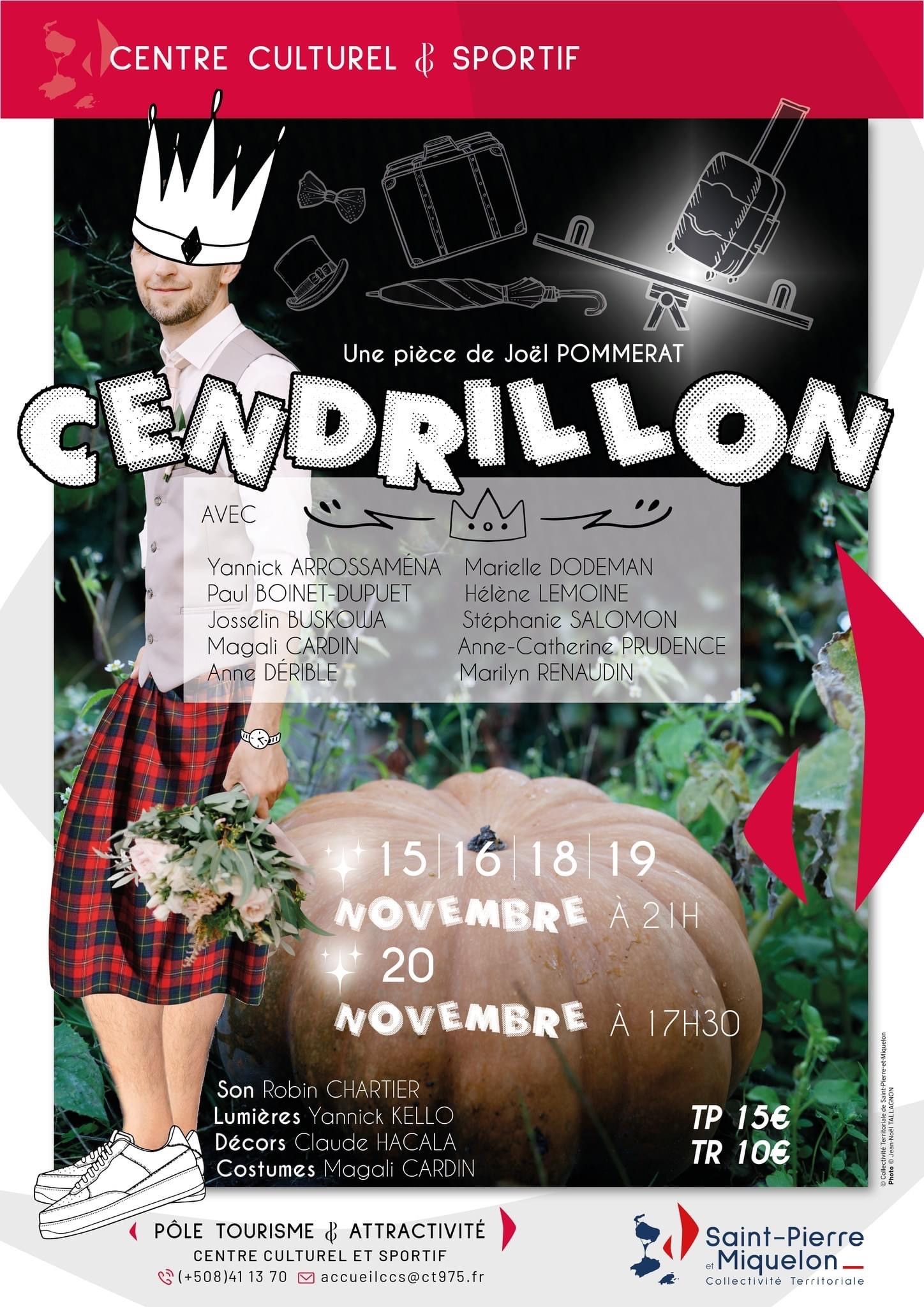 Affiche pièce de théâtre "Cendrillon"