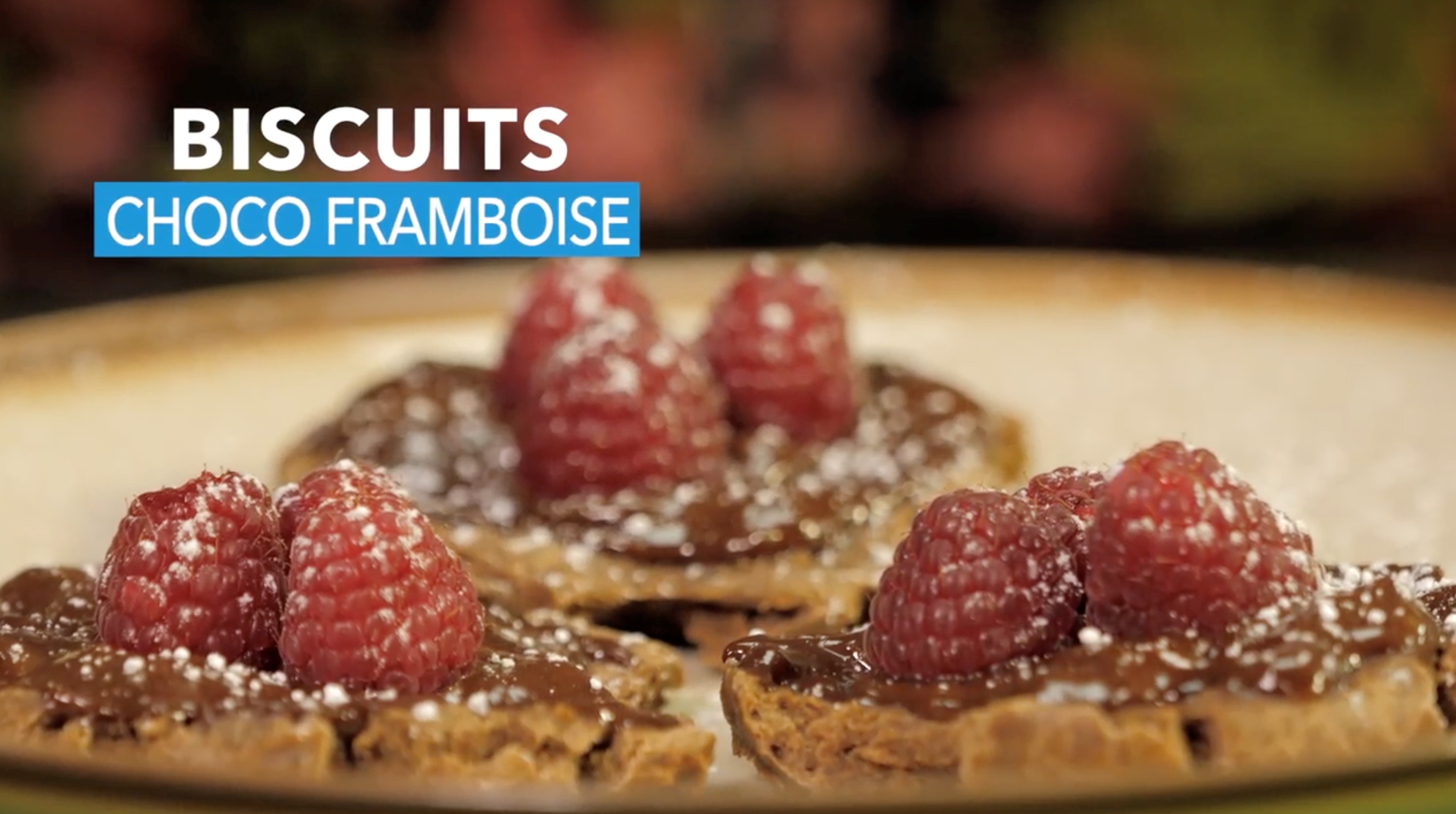 biscuit choco framboise