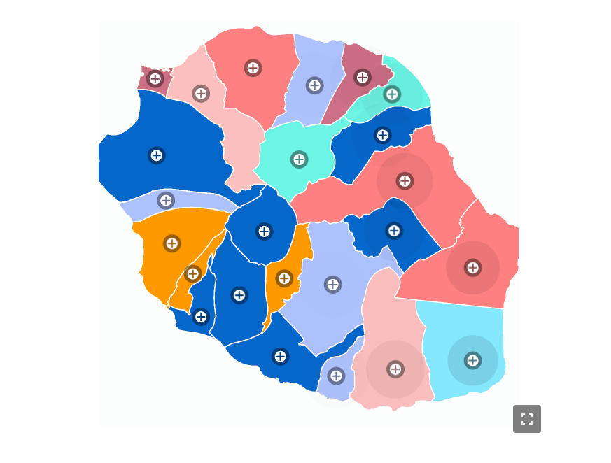 carte interactive la Réunion