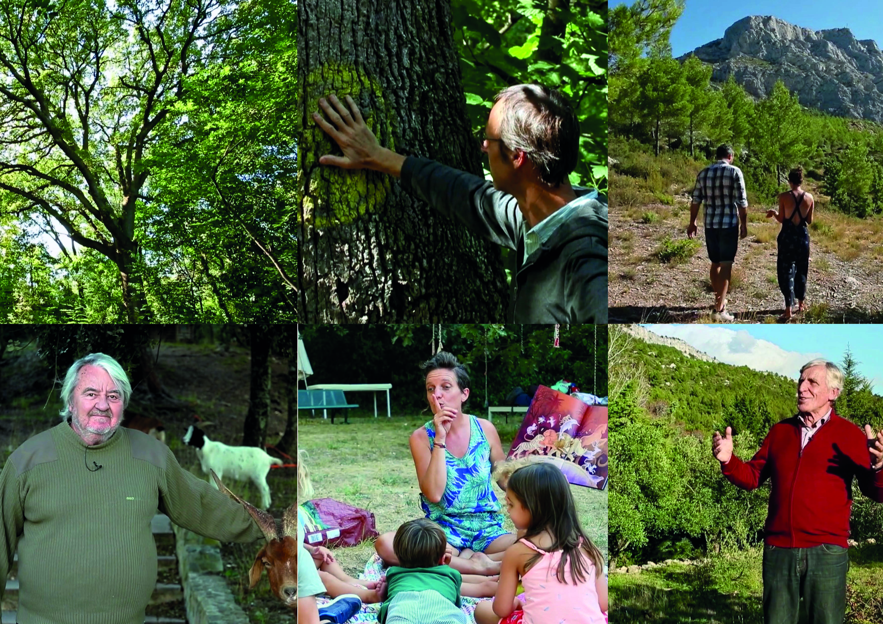 Composition de photos de protagonistes du film