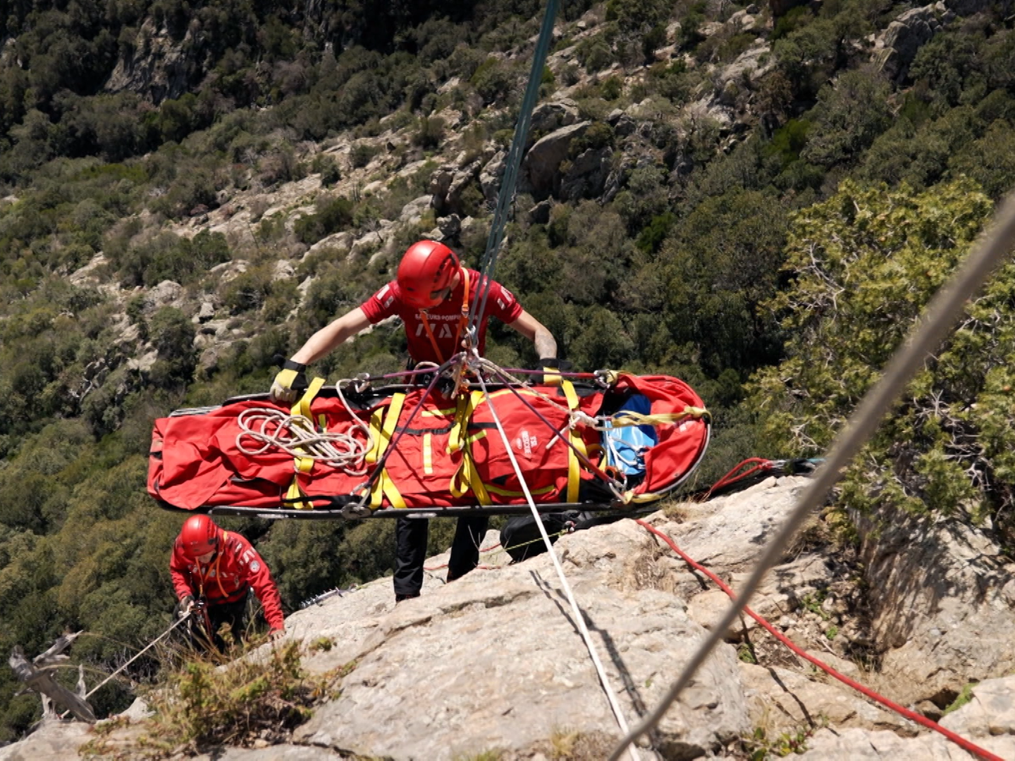 La section d'élite des pompiers "Secours périlleux en montagne"