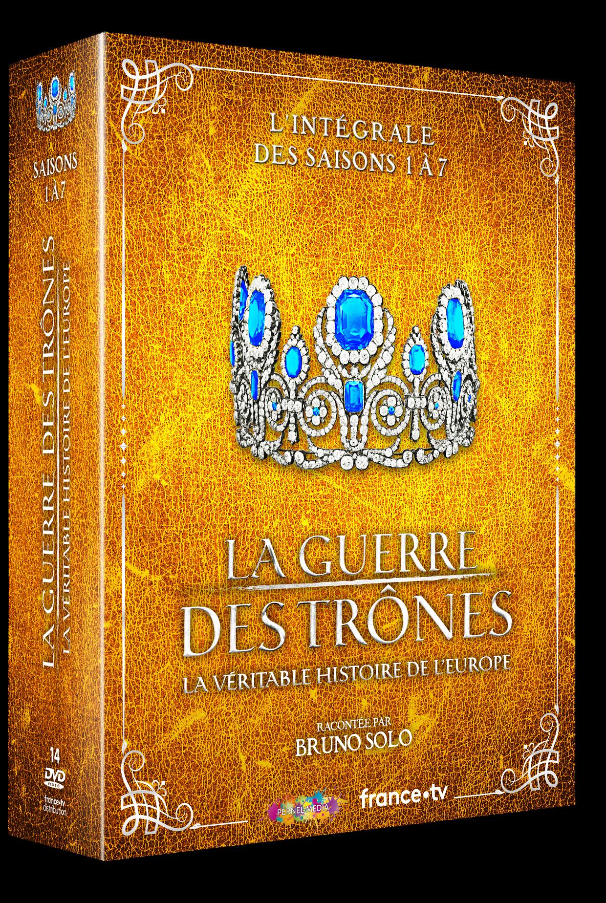 La guerre des trônes (jaquette DVD Les 7 saisons)