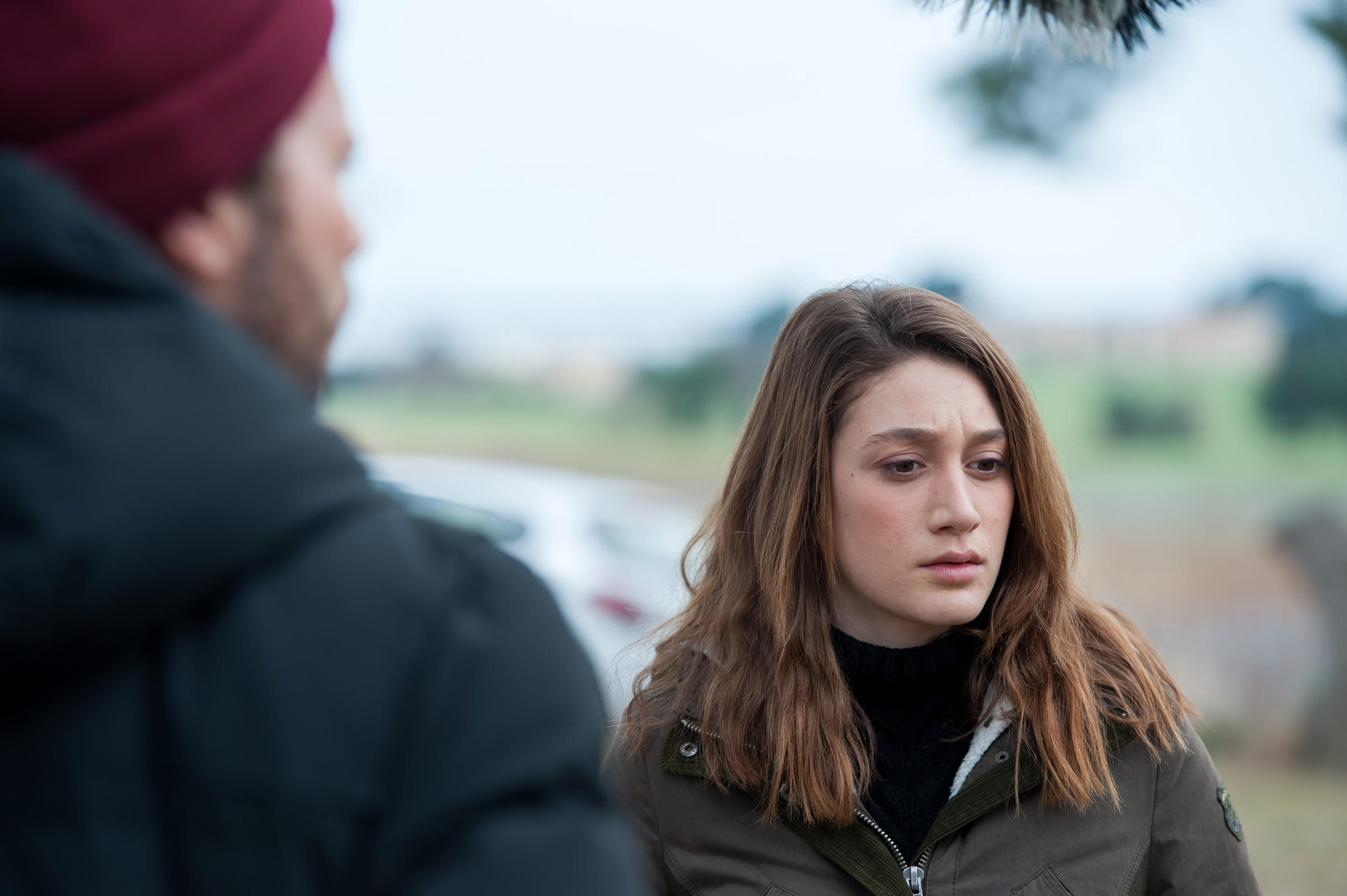 © Fabien MALOT / boxeur 7 / Telfrance / FTV - Ali Marhyar (Mehdi Badhou) et Gaya Verneuil (Chrystelle Da Silva)