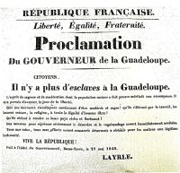 proclamation de l'abolition de l'esclavage