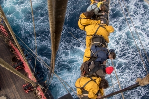 marins sur les mats