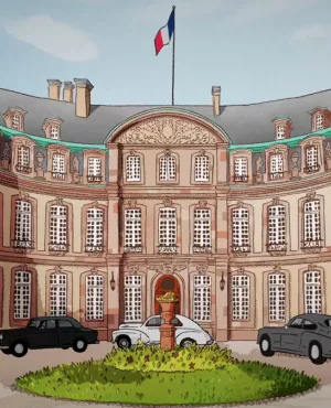 Dessin de la préfecture de Strasbourg  © Day for Night