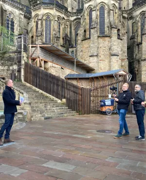 Tournage à la cathédrale Saint-Julien du Mans