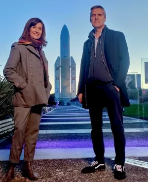 Anne-Sophie Mandrou et Nicolas Albrand à la Cité de l'Espace