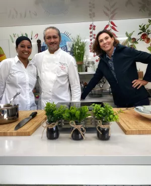 Ça Roule en Cuisine - Franco Bowanee et Karina Laval, crédit FTV Ça Roule en Cuisine - Franco Bowanee et Karina Laval, crédit FTV