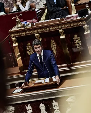 @maxppp (dim pol FC gouvernement attal) discours politique générale gabriel attal