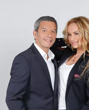 Michel Cymès et Adriana Karembeu