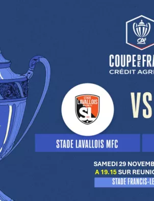 Le 29 novembre  Le Stade lavallois accueillera la Saint-Pauloise pour une première historique au 8e tour de la Coupe de France. L’événement sera à vivre en direct sur les trois médias de Réunion la 1ere : radio, internet et en télévision.