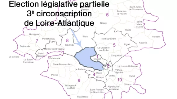 Carte Election législative partielle 44