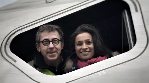 Jamy Gourmaud et Myriam Bounafaa dans le tvg le monde de jamy