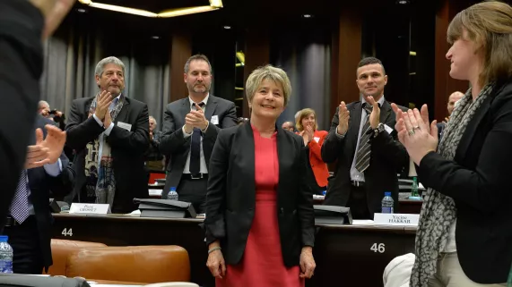 Maxppp - Installation Conseil régional Election présidence 2016