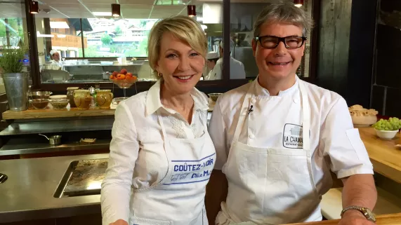 Odile Mattéi et le Chef Thierry Thorens