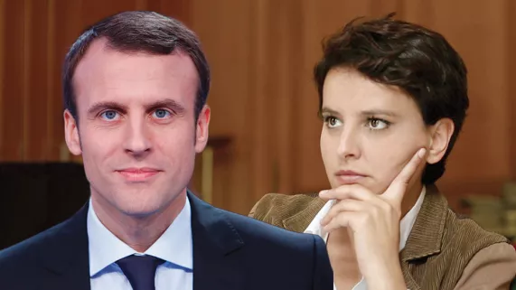 Macron et Vallaud-Belkacem Macron et Vallaud-Belkacem