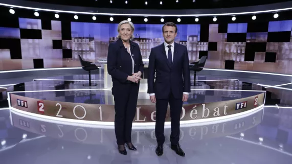 Marine Le Pen et Emmanuel Macron - © Christophe RUSSEIL/FTV Marine Le Pen et Emmanuel Macron - © Christophe RUSSEIL/FTV