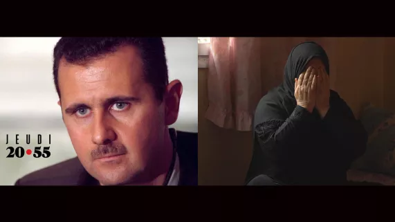 Jeudi 20.55 et doc : Syrie, le cri étouffé Bachar El Assad et une femme en larmes