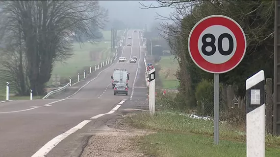 Panneau 80 kms heure