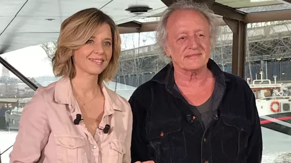 Wendy Bouchard et Didier Barbelivien           Wendy Bouchard et Didier Barbelivien