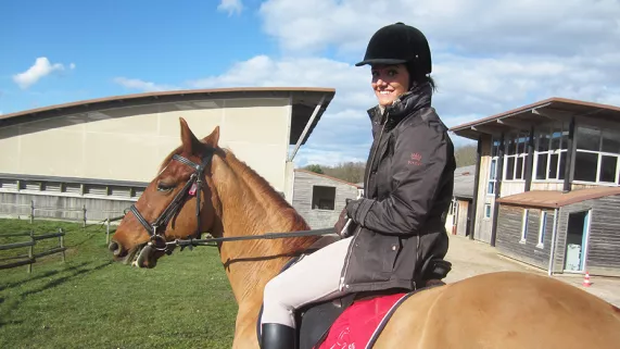 Gaëlle à cheval Gaëlle à cheval