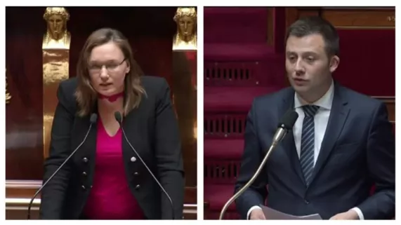 Fannette Charvier, LREM, et Ian Boucard, LR, respectivement député du Doubs et du Territoire de Belfort dep franche-comté