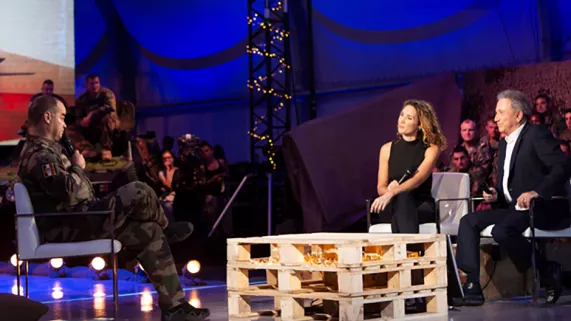 Marie-Sophie Lacarrau et Michel Drucker Marie-Sophie Lacarrau et Michel Drucker